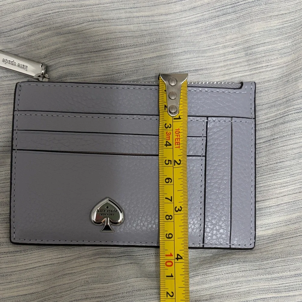 kate spade Card & Key Holder with Silver Spade Hardware - Picture 5 of 7